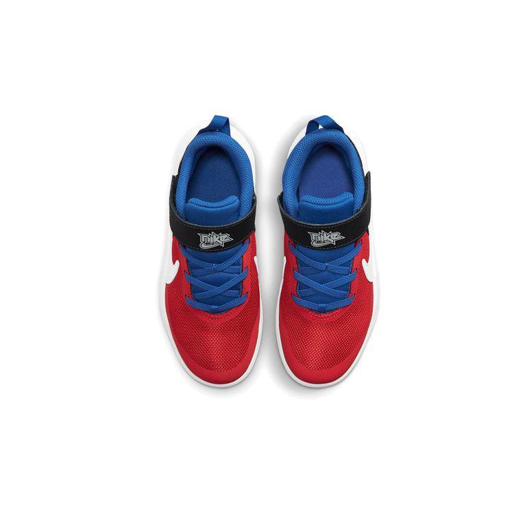 Nike Team Hustle D 10 Basketball Shoes Kids Sneakers Red Blue Black CW6736-005