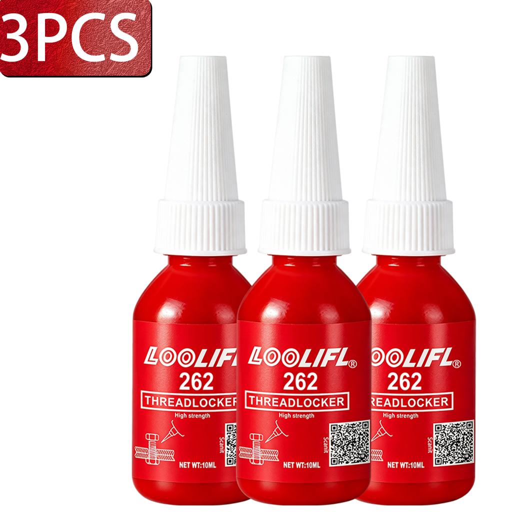 LOOLIFL 243 271 272 263 262 Thread Locker Blue Red Medium Strong Strength Threadlocker Fasteners Metals Anaerobic Screw Glue Thread Lock3