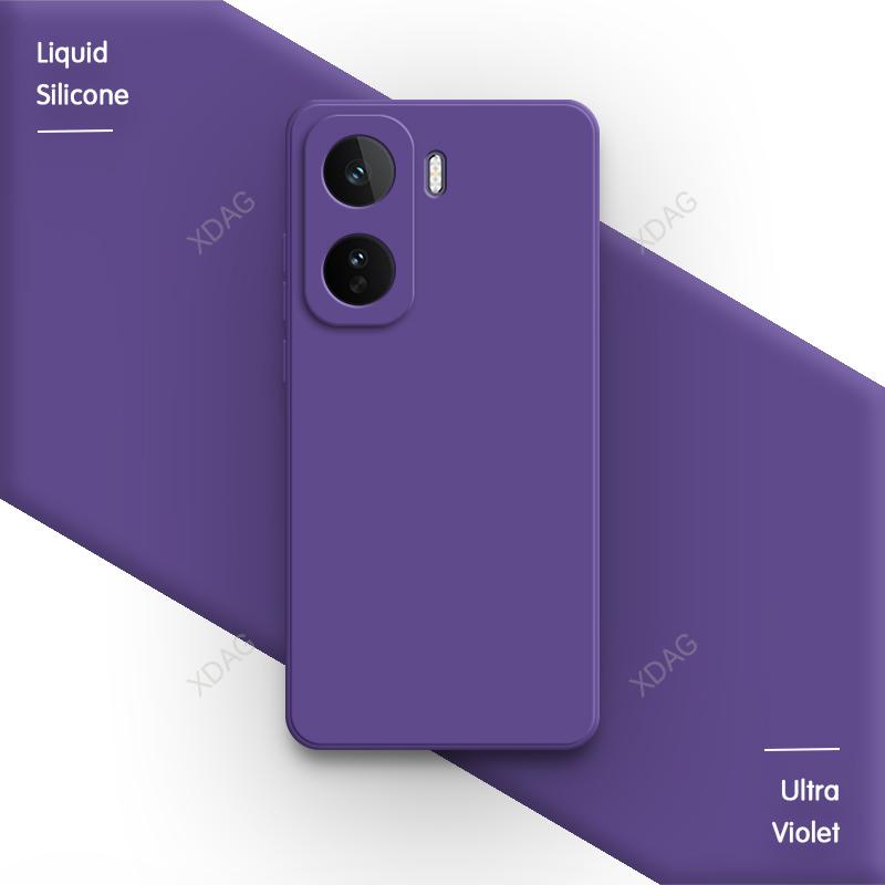 Candy Color Liquid Silicone Phone Case for vivo iQOO Neo11 Neo 11 5G China Soft Original High Quality Straight Edge Bumper Cover