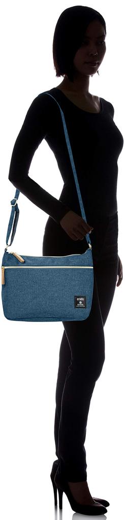 Anello Grote GT-C3362 CLP Klassiek Heather Polyester Mini Schoudertas, Donkerblauw