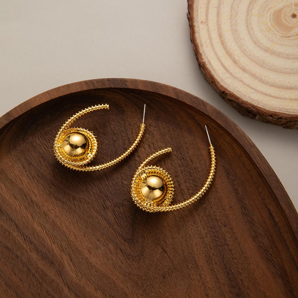Unique and Exaggerated Metal Earrings for Women with Fashionable and High-grade Design - Stand Out In Parties