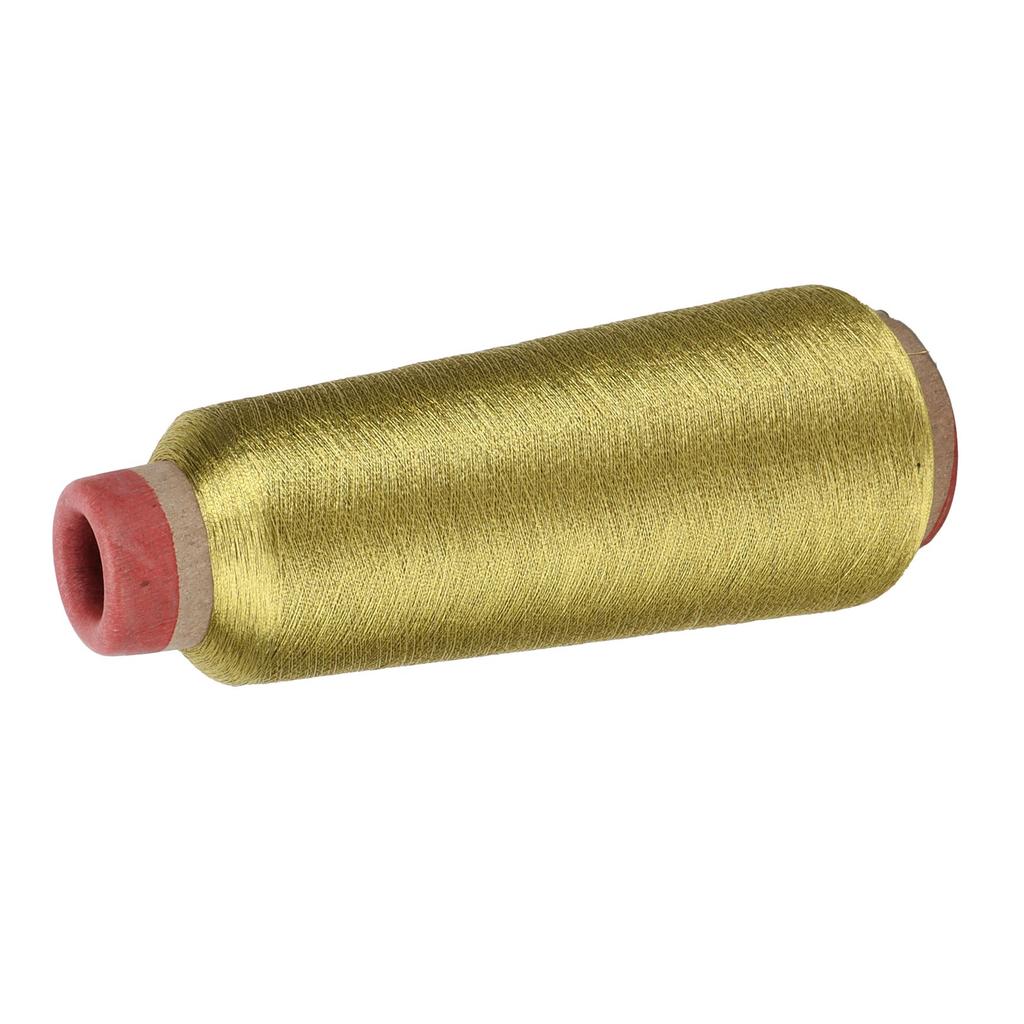 Sewing Thread HardWearing Household Polyester Yarns for DIY Embroidery Machine Project(Gold )