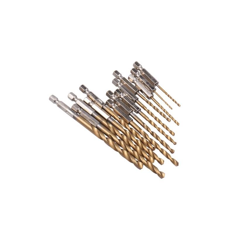 Premium 13pcs Hss Hexagonal Shank Drill Bit Set Featuring High-quality Steel Construction