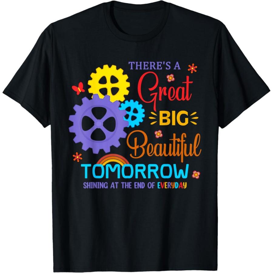 

There s A Great Big Beautiful Tomorrow, Theme Park, Carousel T-Shirt(1) XXXXXL чёрный