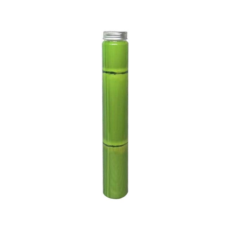 

Unique 400ml Pet Plastic Bamboo Cup For Tea, Juice And More