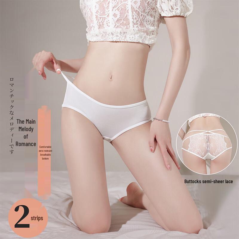 Langsana Women's Low-Rise Lace Briefs