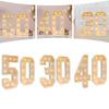 "40th Birthday Light Up Numbers 39.37 Inch Party Decor for Anniversary Warm White Vintage Style Battery Powered (Not Included)"
