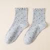 10 Pairs of Female Autumn Lovely Fungus Lace Small Polka Dot Tube Socks