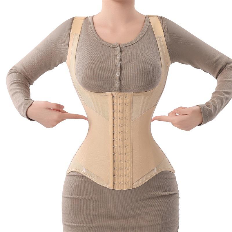 Women's Full Body Dual Strap Trimmer Wrap Waist Girdle Waist Trainer Shaper Abdomen Control Shaper Waist Trainer Seeat