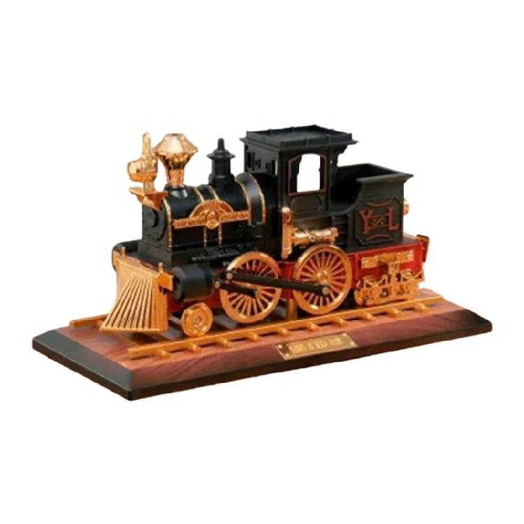 

Old Railway Train And Antique Car Model Music Box Hand Operated Melodies Box with Base Home Decors Accent Birthday Gift
