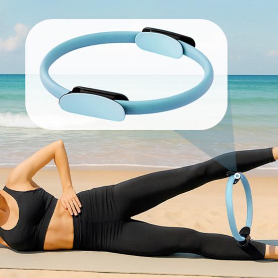 Ženy Pilates kruh s protiskluzovými rukojeťmi Tónování nohou Vnitřní strana stehen Cvičení Pánevního dna Kruh jógy Domácí Posilovna Fitness vybavení