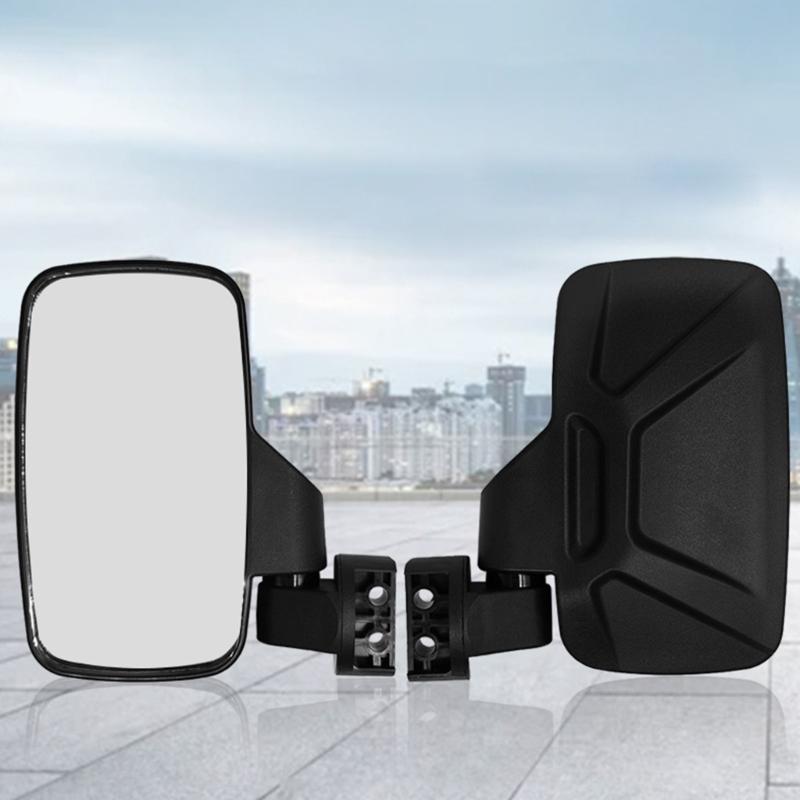 Upgrades Side View Mirrors with Adjustable Clamp Heavy Duty Side Mirrors set Shatter Proof Side Mirrors Easy Installs
