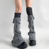 Wool Ball Knitted Foot Cover New Lolita Sweet Girl Leg Warmer Knit Socks Women Autumn Winter Heap Heap Socks Cute Ripped Sock
