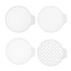 4 Pieces Shower Drain Cover Set Anti Clogging Hair Catcher ABS Bathroom Sink Filter