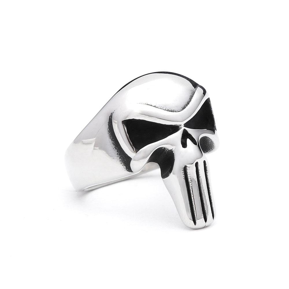 Vintage Gothic 316L Stainless Steel Skull Rings For Men Women Punk Hip Hop Motorcycle Band Jewelry Halloween Gifts