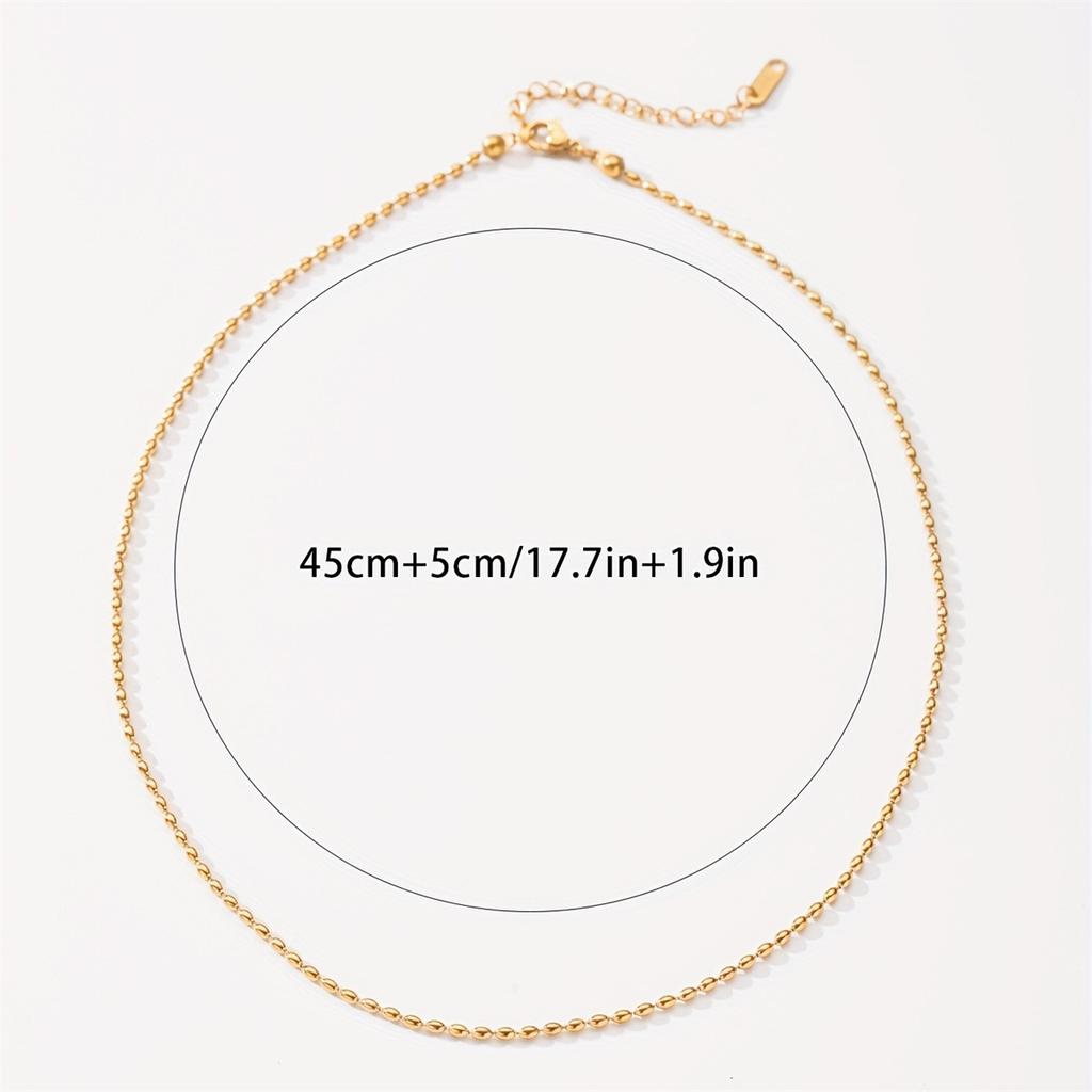 Wysokiej Jakości Stal Nierdzewna Biały Z Modnym Błyszczącym Oliwkowym Tytanowym Naszyjnikiem Damskim Nakładany Goły Łańcuszek