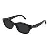 Logo Design Irregular Shape Sunglasses Women Sunglasses Black SLM172001