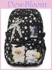 Starry Nylon Kids Backpack With Padded Shoulder Straps For School And Teens