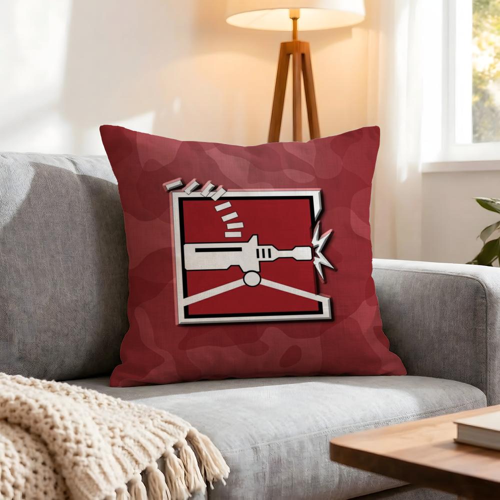 Game Rainbow Six Siege Cushion Cover 1Pcs Decorative Covers Soft Cushion Case For Sofa Couch Decor 40X40 45X45 Pillowcases