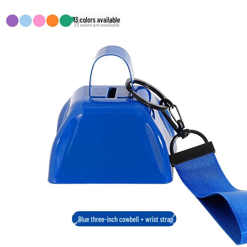 Three-Inch & Four-Inch Hand-Cranked Cowbells - 13 Colors, Perfect for Parties and Handicrafts