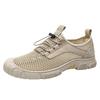 Men's shoes summer outdoor hiking off-road sports shoes fly-woven shoes low-top hollow ventilation hole mesh running shoes