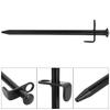 4PCS Steel Lengthen Outdoor Travel Camping Beach Tent Pegs Pin Stakes Ground Nail(20cm)
