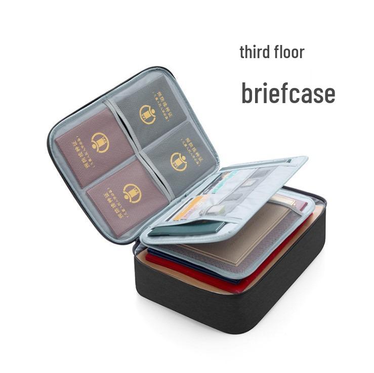 Multilayer Document Organizer Bag for Home: Household File, Birth Certificate Storage & Heavy Document Archive