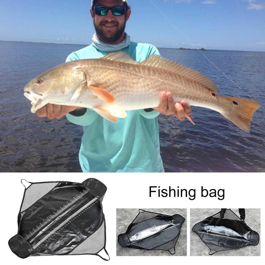 Fish Weigh Sling Bag Fishing Unhooking Weigh Sling Bag Digital Scale Protections Mat  Puncture-resistant