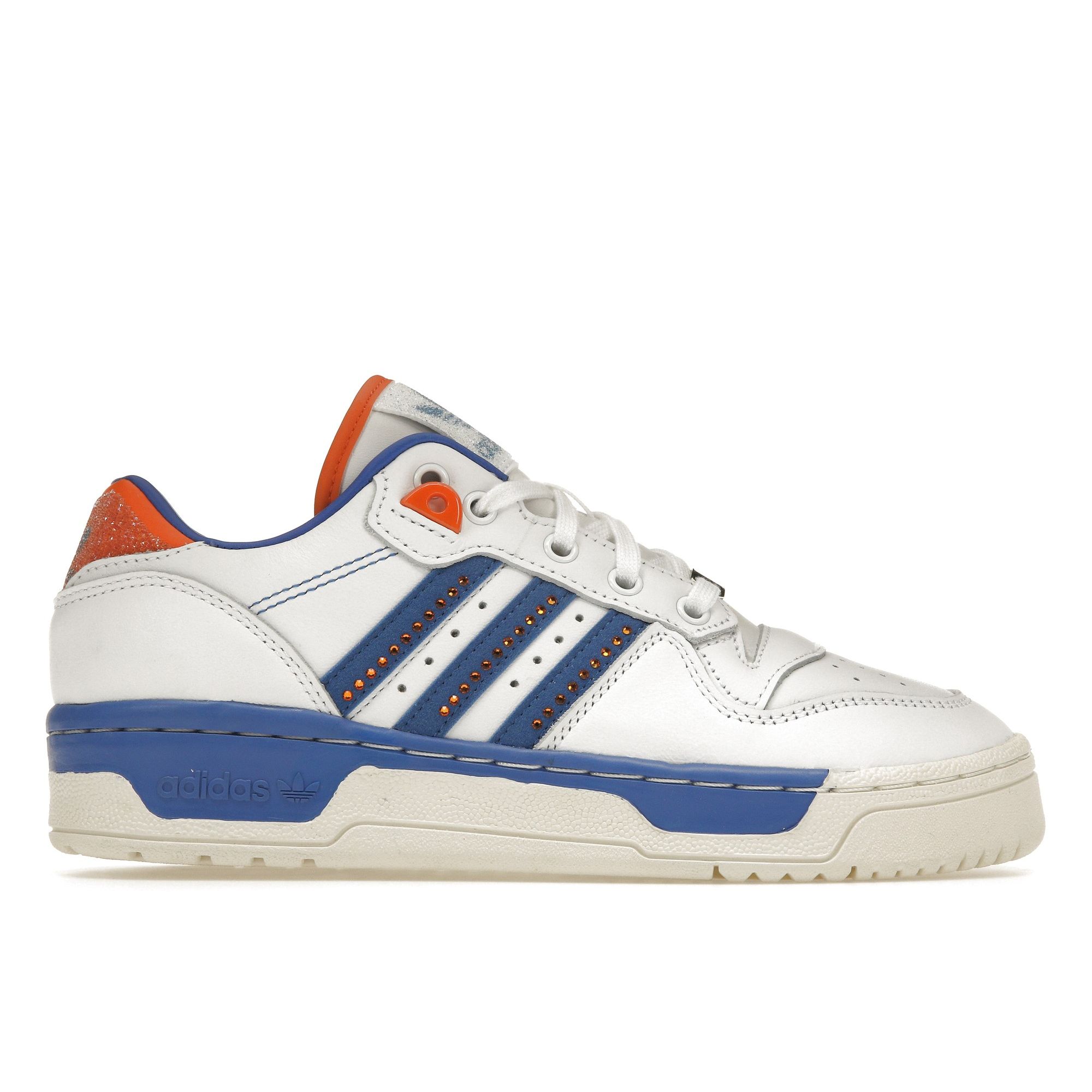 

Кроссовки унисекс adidas Rivalry Low Cloud Бело-Синие Оранжевые FX7469