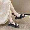 Outdoor Pearl Platform Women's Sandals On Sale Original Chic and Elegant Footwear 2025 Luxury Anti Slip Hot Korea Ladies Shoes
