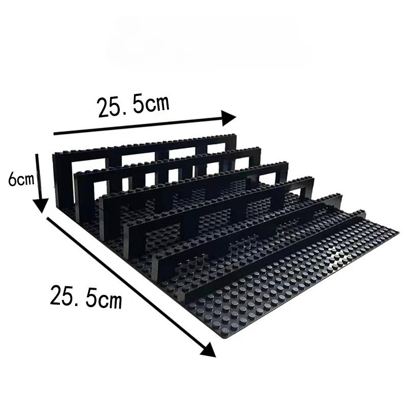 8 Building Block Dolls Puzzle Assembly Storage Baseplate Placement Accessories
