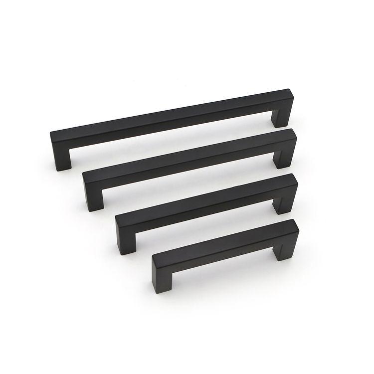 Modern Style Cabinet Drawer Handle Knob Hollow Stainless Steel Door Square Furniture Cupboard Handle Hardware