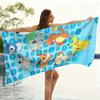Cute Pokemon Starter Graphic Beach Towel,Microfiber Durable Sand Free,Home Decor Gift,Pikachu&Friends Print Oversized Bath Towel