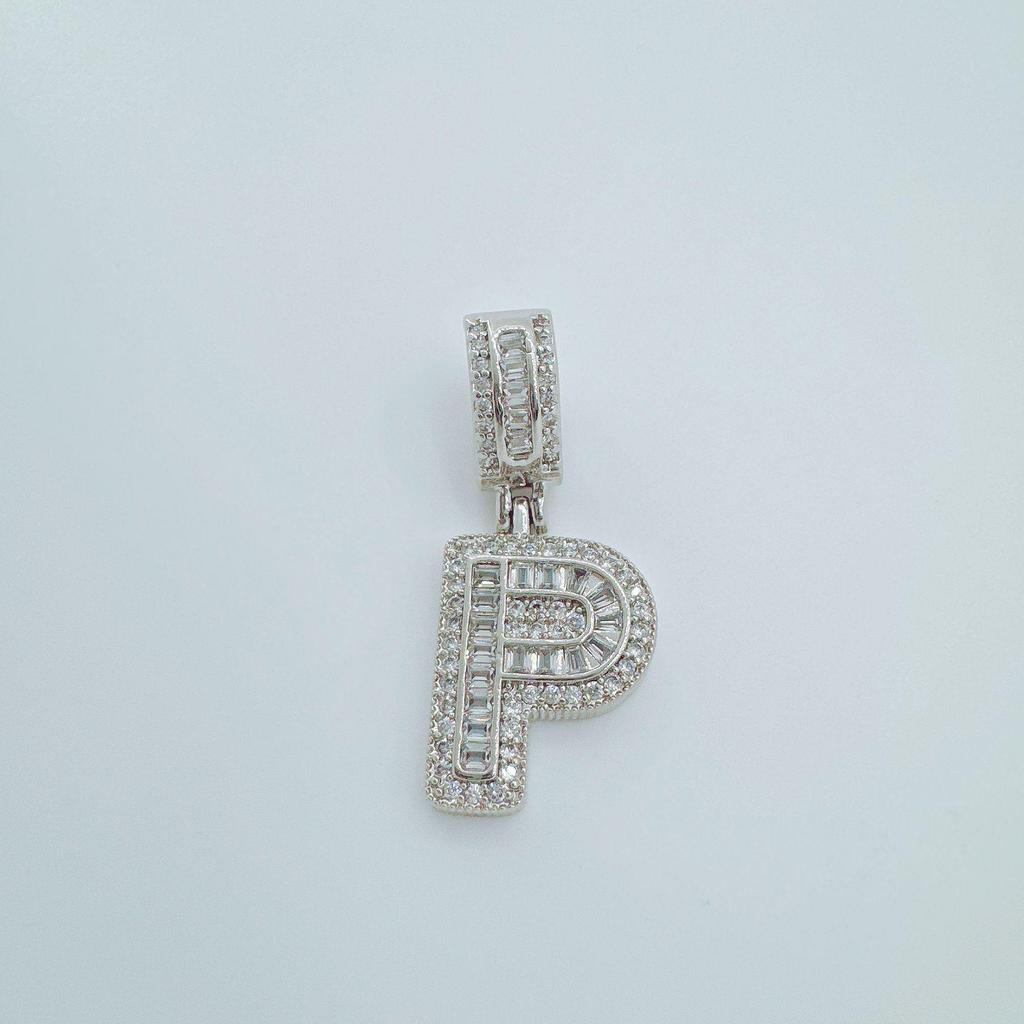 European Rock Candy Necklace: 26-Letter Pendant, Hip Hop Fashion Jewelry Accessories