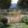Arch Garden Gate 100 x 120 cm Pressure Treated Hazelwood Natural Brown