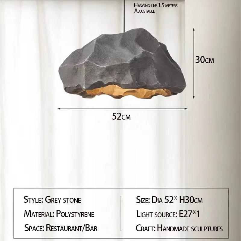 Wabi-sabi Style Chandelier Creative Personality Restaurant Bar Lamp Micro Cement Designer Homestay Living Room Chandelier