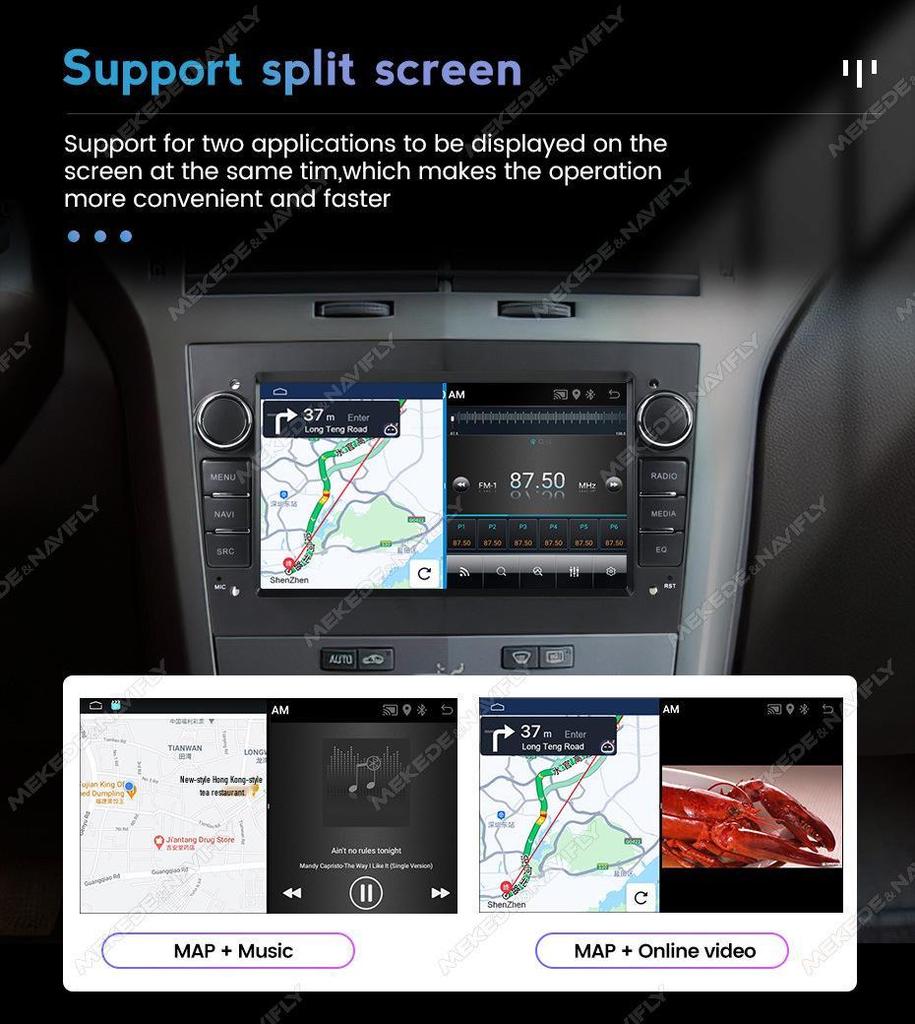 Opel 7" Android GPS Navigator with Reversing Camera (Cross-Border Exclusive, Overseas Version)