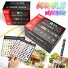 Children's DIY Acrylic Marker Set - Soft Tip, Quick-Dry, Colorful Watercolor Pens for Art and Journaling