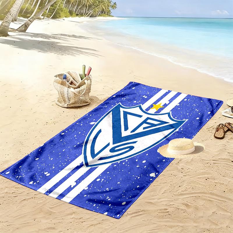 Asciugamano da Spiaggia con Stampa Velez Sarsfield, Asciugamano Grande Morbido Asciugatura Rapida per Spiaggia Campeggio Nuoto