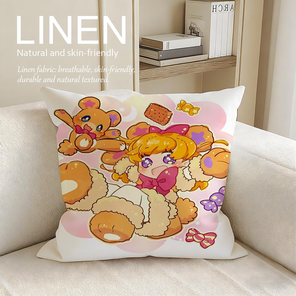 Anime Maho Girls Precure Cushion Cover Pillowcase Set Pcs X X Breathable Washable Sofa Cushion Cover