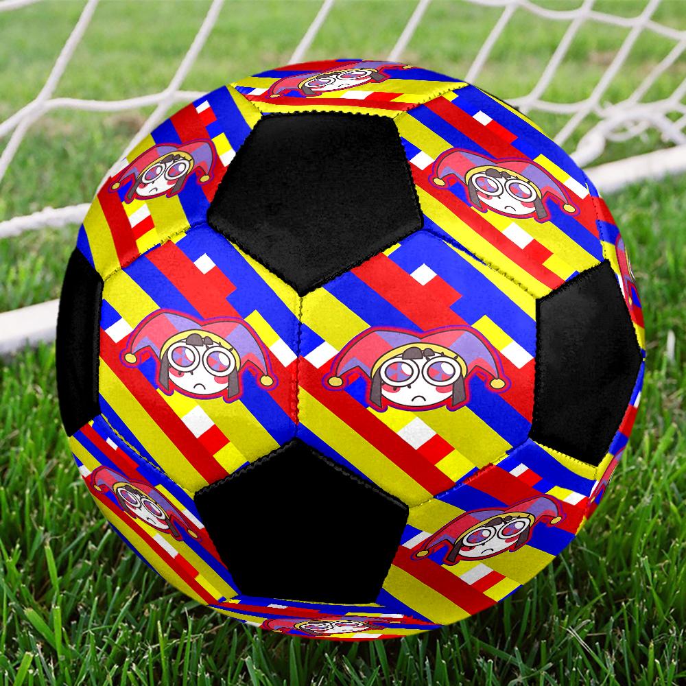 Pallone da Calcio Taglia 5 a Tema The Amazing Digital Circus, Adatto Sia per Partite Indoor che Outdoor, un Regalo Adatto a Tutti.