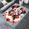 Office Carpet, Desk Mat, Gift for Home Decor, Mickey and Minnie Valentine's Day Theme, Perfect for Desk or Chair Underneath, Romantic Heart