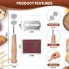 Bread Lame Tool Stainless Steel Sourdough Slashing Tool Dough Scoring Knife with 5 Razor Blades Bread Cutting Supplies