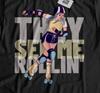 Unisex Funny Roller Skater T-shirt Tops Tees Unisex Roller Skating And Roller Skates Gifts