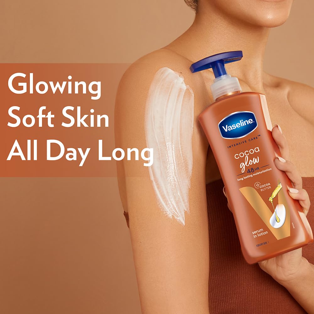 Vaseline Lozione Corpo Cocoa Glow Intensive Care 600 Ml Idratazione Profonda Assorbimento Rapido Per Pelli Secche Spente