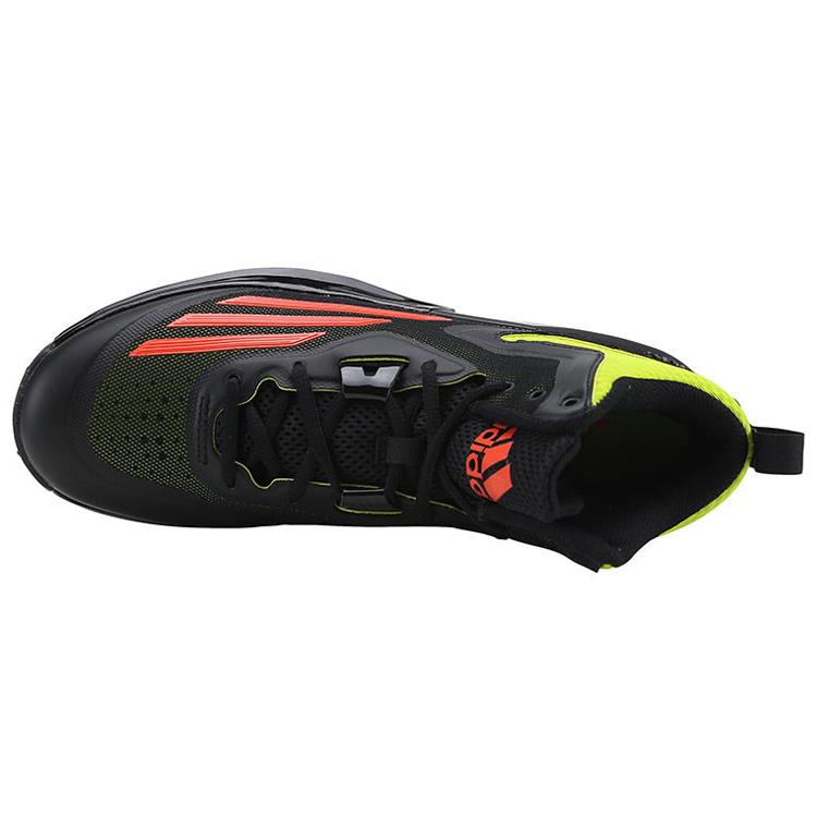 Adidas Title Run Basketball Shoe Semi Solar Yellow/Solar Red/Core Black S84203