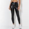 Tooxika New PU Shiny Large Size High Waist Tight Bottoming Leather Pants