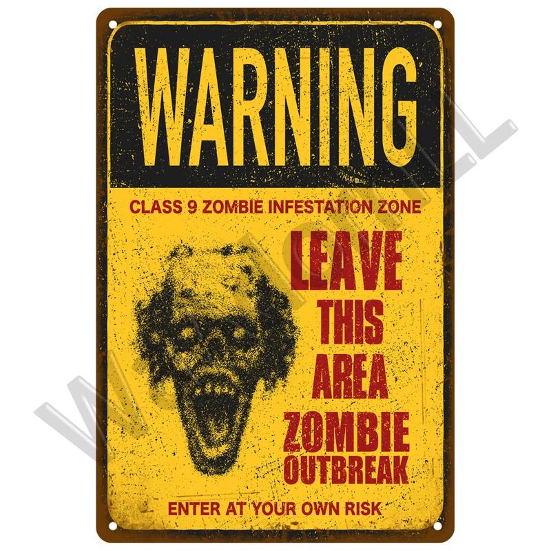 Retro Caution Metal Sign for Bar Pub Garage  Vintage Russian Warning Decor for Home Walls