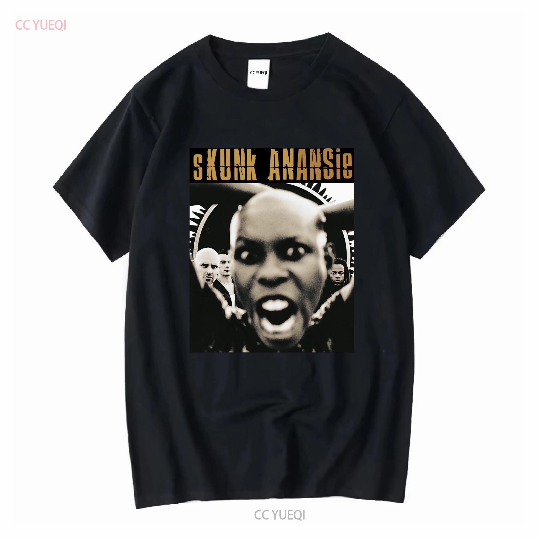 

Skunk Anansie Essential T Shirt long sleeves vintage Washed homme Versatile streetwear designer clothes Soft Slightly 4XL