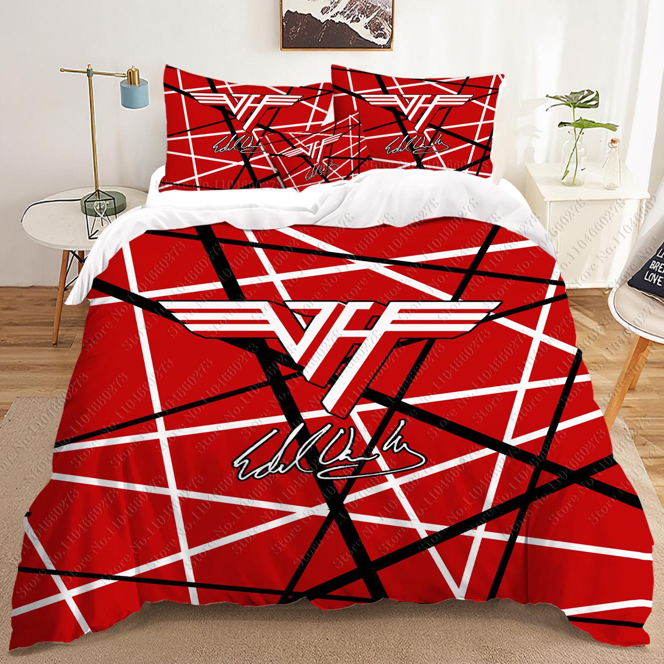 New Singer Eddie Van Halen Bed Sheet Set Bedding Set Single Twin Full Queen King Size Bed Set Adult Kid Bedroom Duvet Cover Sets 135x200cm